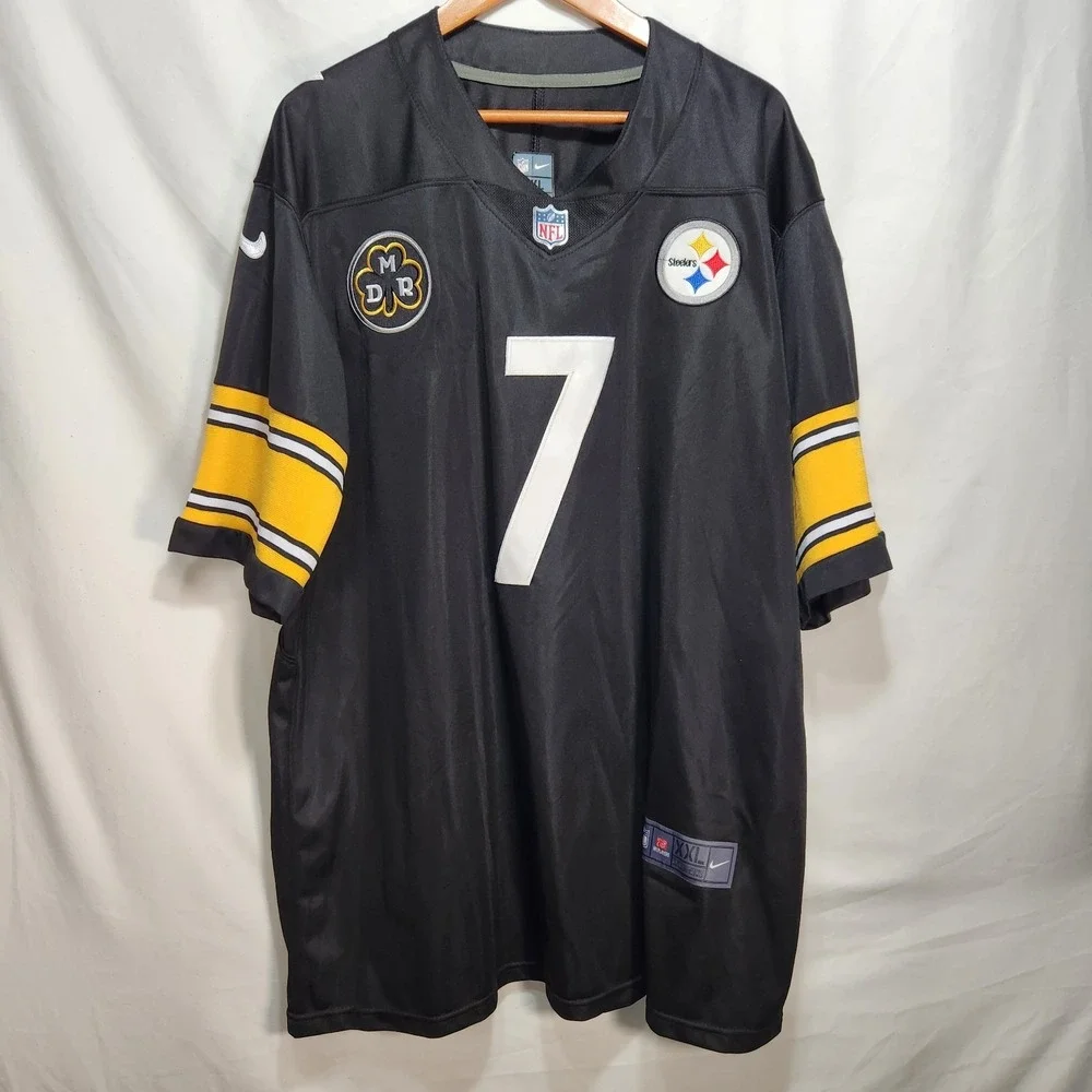 Nike Ben Roethlisberger Pittsburgh Steelers Jersey Size 2XL Black #7 Football